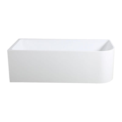 LUKKA CLAYTON FREESTANDING LEFT CORNER BATHTUB GLOSS WHITE (AVAILABLE IN 1400MM, 1500MM AND 1700MM)