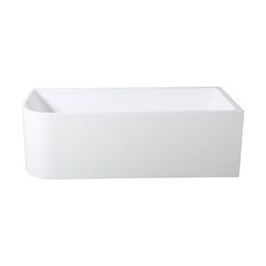 LUKKA CLAYTON FREESTANDING RIGHT CORNER BATHTUB GLOSS WHITE (AVAILABLE IN 1400MM, 1500MM AND 1700MM)