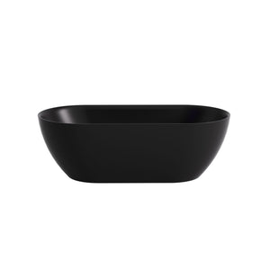 LUKKA ELLIPS SLIM FREESTANDING BATHTUB MATTE BLACK (AVAILABLE IN 1530MM AND 1700MM)