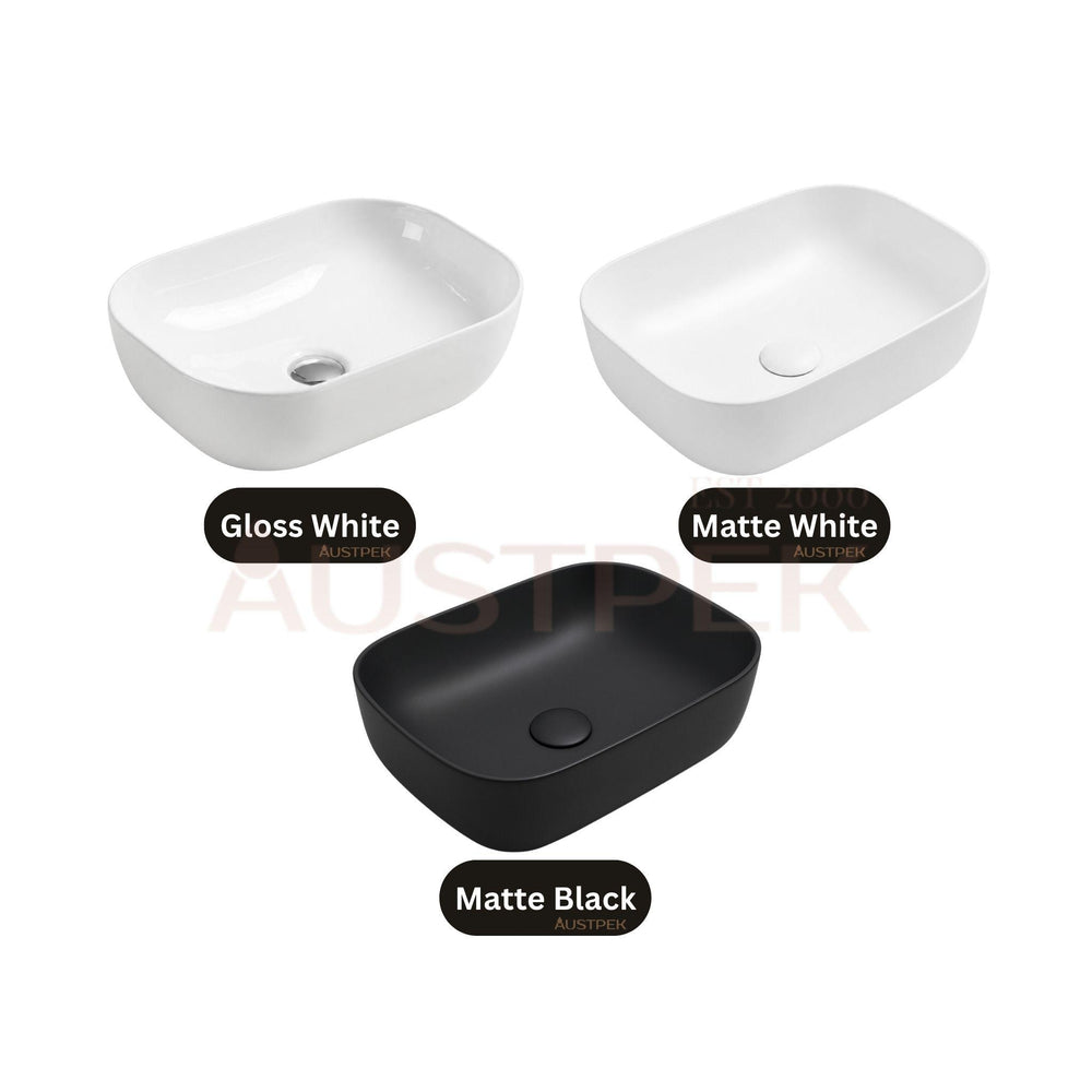 LUKKA ELLIPS ABOVE COUNTER BASIN MATTE WHITE 460MM