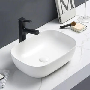 LUKKA ELLIPS ABOVE COUNTER BASIN MATTE WHITE 460MM
