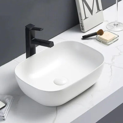 LUKKA ELLIPS ABOVE COUNTER BASIN MATTE WHITE 460MM