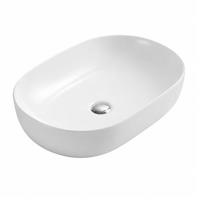LUKKA ELLIPS ABOVE COUNTER BASIN MATTE WHITE 490MM