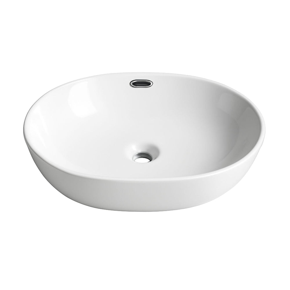 LUKKA ELLIPS ABOVE COUNTER BASIN GLOSS WHITE 610MM
