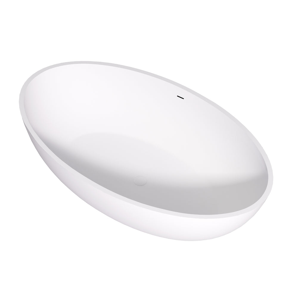 LUKKA KIRRA FREESTANDING BATHTUB MATTE WHITE 1760MM