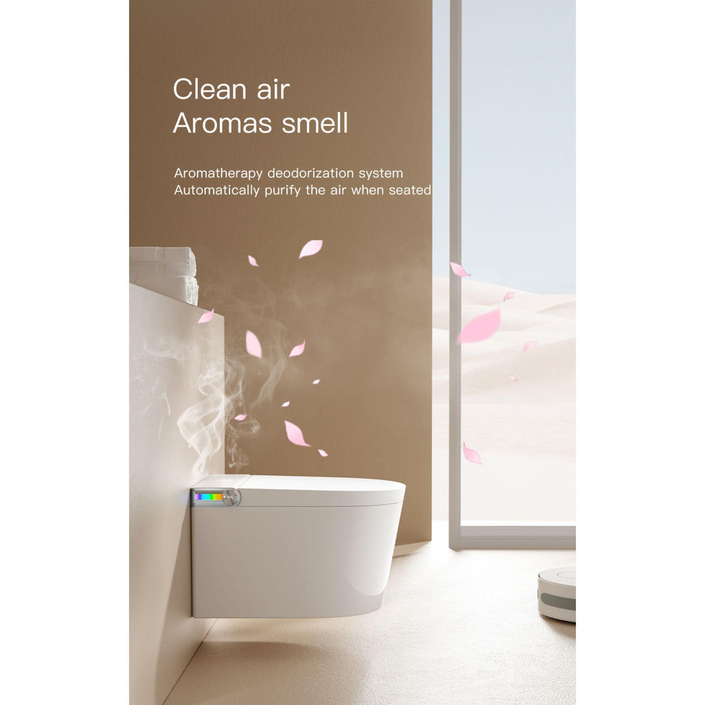 LUKKA EVO WALL HUNG SMART TOILET WITH SMART SEAT WHITE