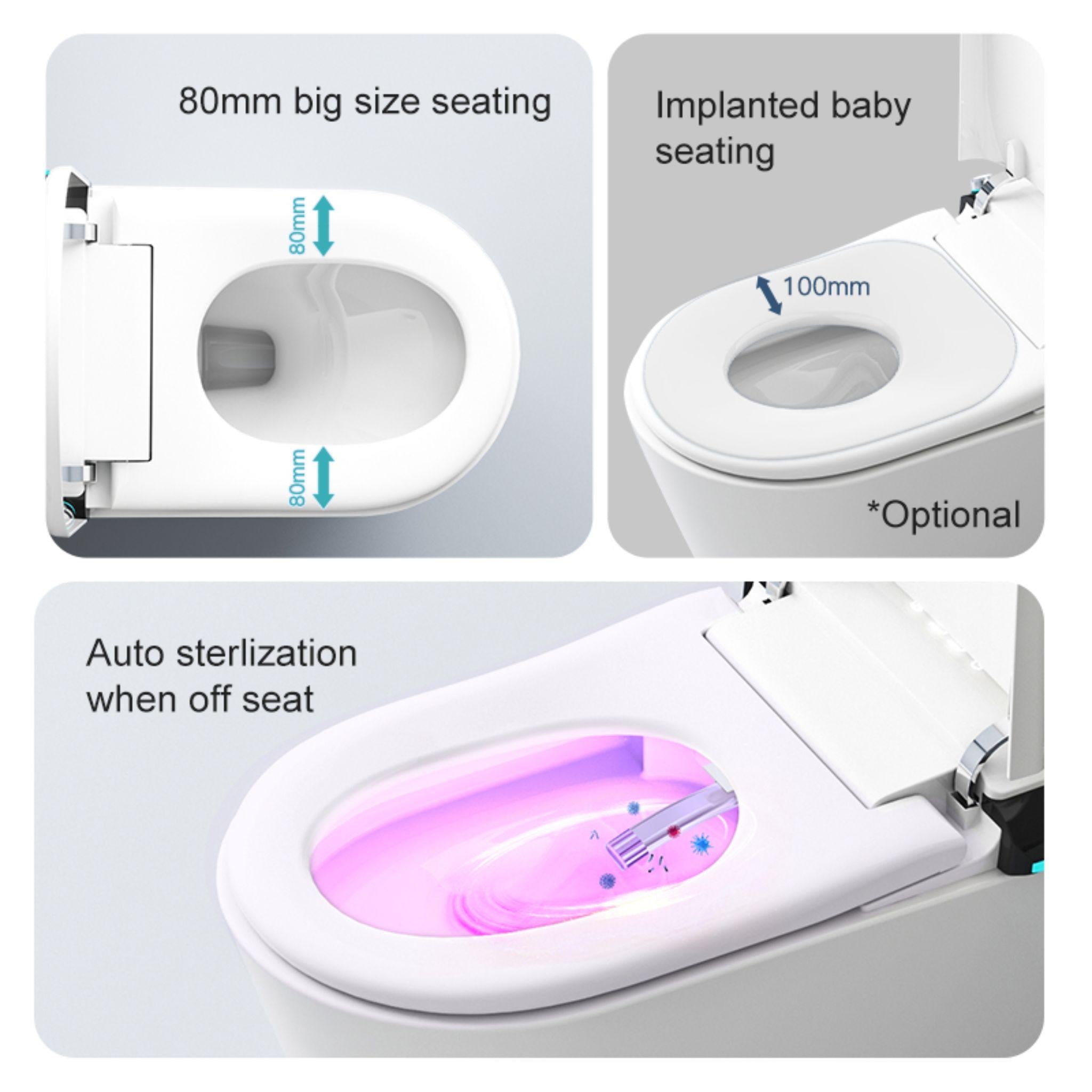 LUKKA EVO WALL FACED SMART TOILET WITH SMART SEAT WHITE
