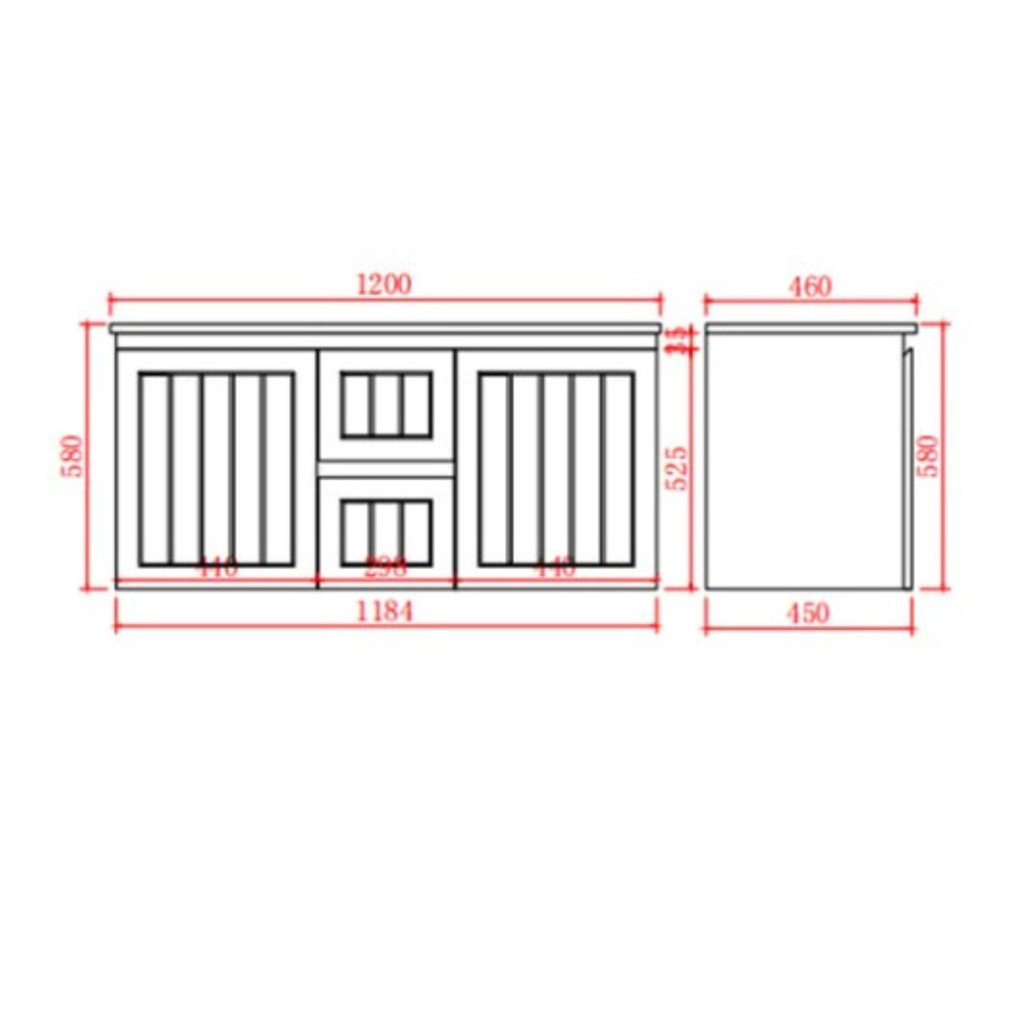 LUKKA ARCHILL FEDERATION MATTE WHITE 1200MM DOUBLE BOWL WALL HUNG VANITY