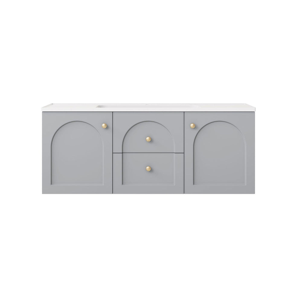 LUKKA CHESTER FEDERATION MATTE GREY 1200MM SINGLE BOWL WALL HUNG VANITY