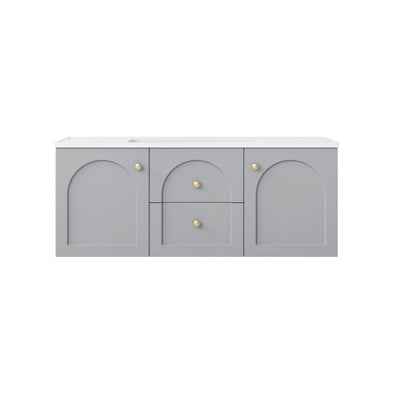 LUKKA CHESTER FEDERATION MATTE GREY 1200MM SINGLE BOWL WALL HUNG VANITY