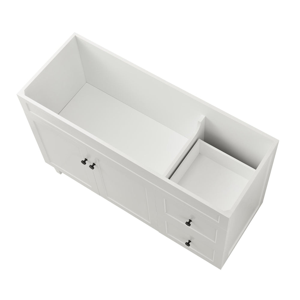 LUKKA HAROLD FEDERATION MATTE WHITE 1200MM SINGLE BOWL FLOOR STANDING VANITY (AVAILABLE IN LEFT AND RIGHT HAND DRAWER)