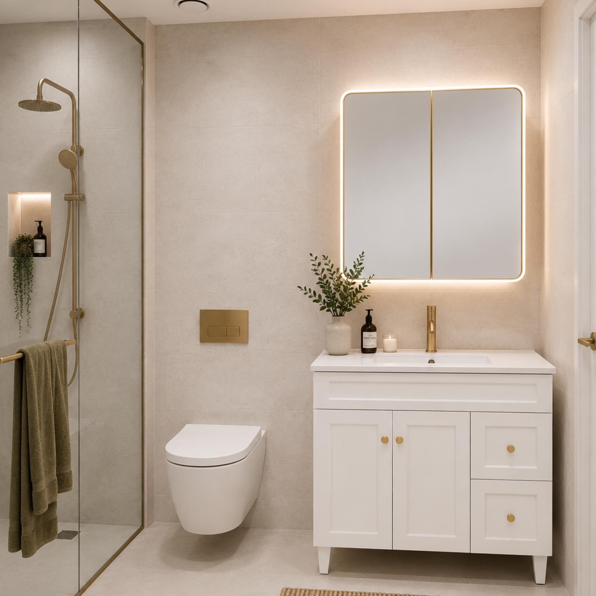 LUKKA HAROLD FEDERATION MATTE WHITE 900MM SINGLE BOWL FLOOR STANDING VANITY (AVAILABLE IN LEFT AND RIGHT HAND DRAWER)