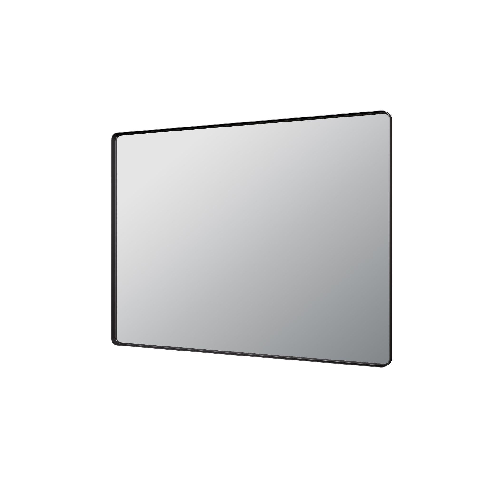 LUKKA RECTTA RECTANGULAR FRAMED MIRROR MATTE BLACK 1200X900MM