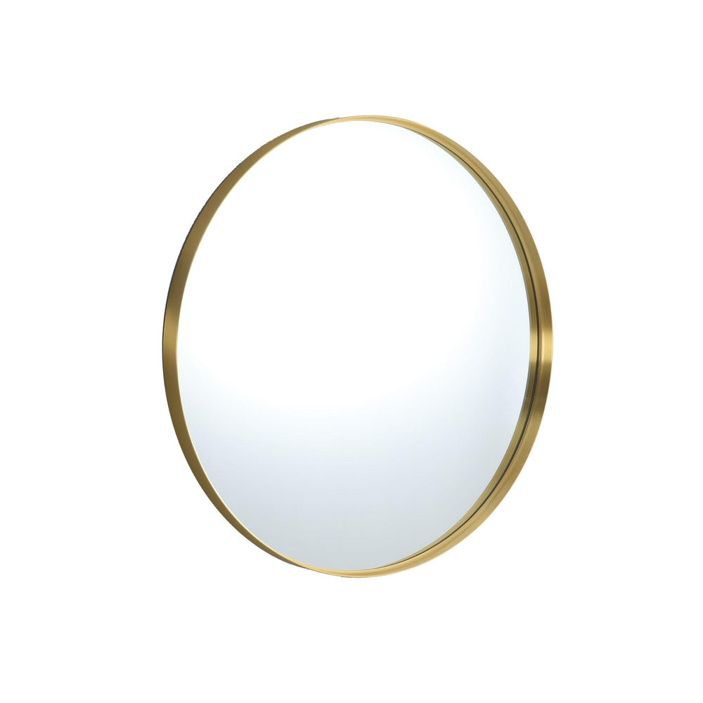 LUKKA ORBIS ROUND FRAMED MIRROR BRUSHED GOLD 600X600MM