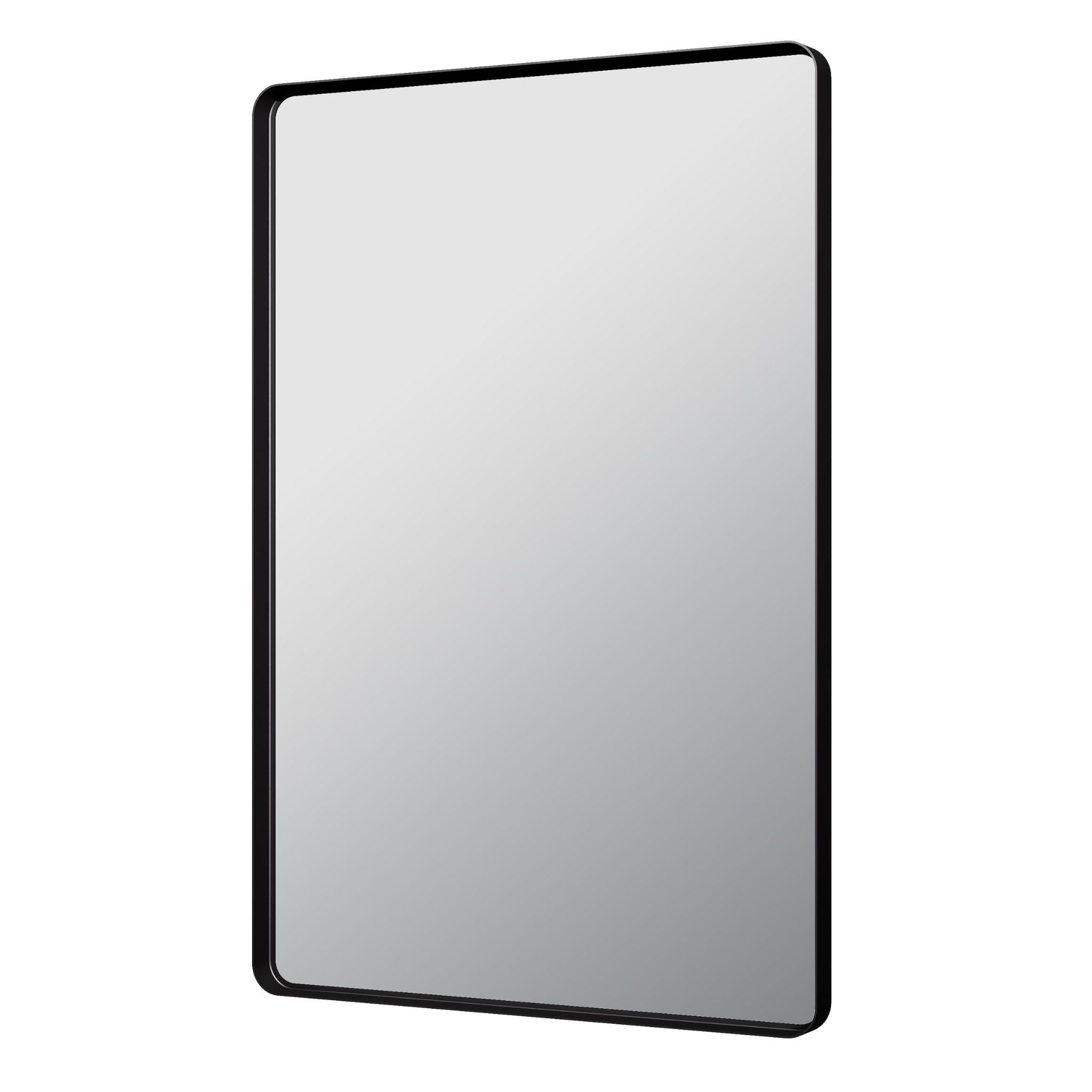 LUKKA RECTTA RECTANGULAR FRAMED MIRROR MATTE BLACK 600X900MM