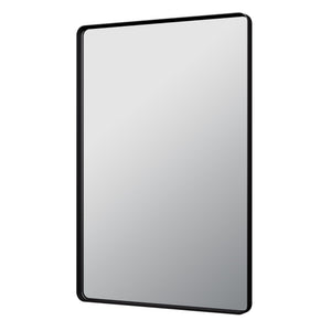 LUKKA RECTTA RECTANGULAR FRAMED MIRROR MATTE BLACK 600X900MM
