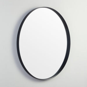 LUKKA ORBIS ROUND FRAMED MIRROR MATTE BLACK 700X700MM