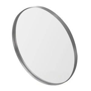LUKKA ORBIS ROUND FRAMED MIRROR BRUSHED NICKEL 800X800MM