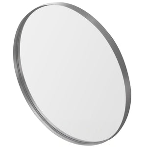 LUKKA ORBIS ROUND FRAMED MIRROR BRUSHED NICKEL 900X900MM