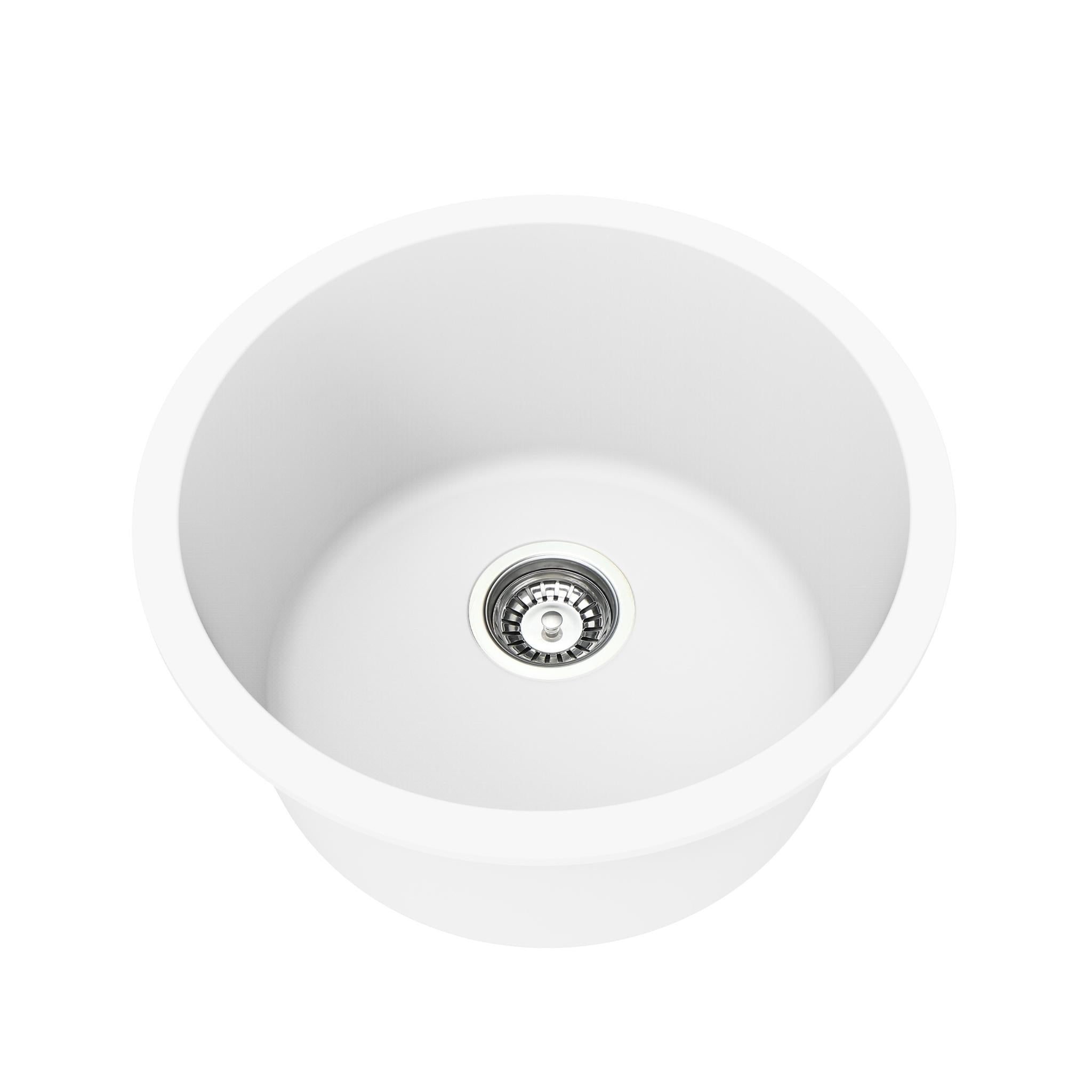LUKKA LAUFEY GRANITE LAUNDRY SINK ARTIC WHITE 450MM