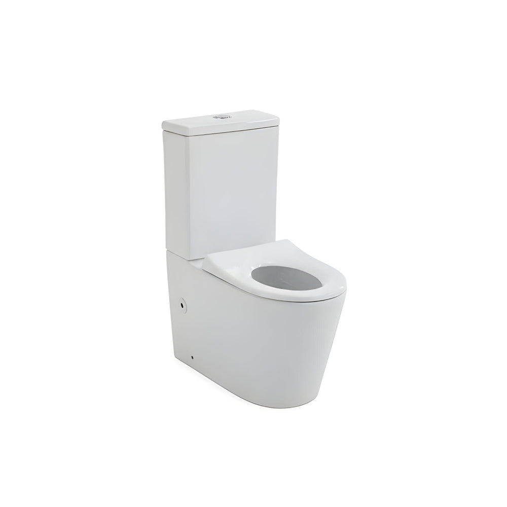 LUKKA HARPER JUNIOR TORNADO RIMLESS TOILET SUITE GLOSS WHITE