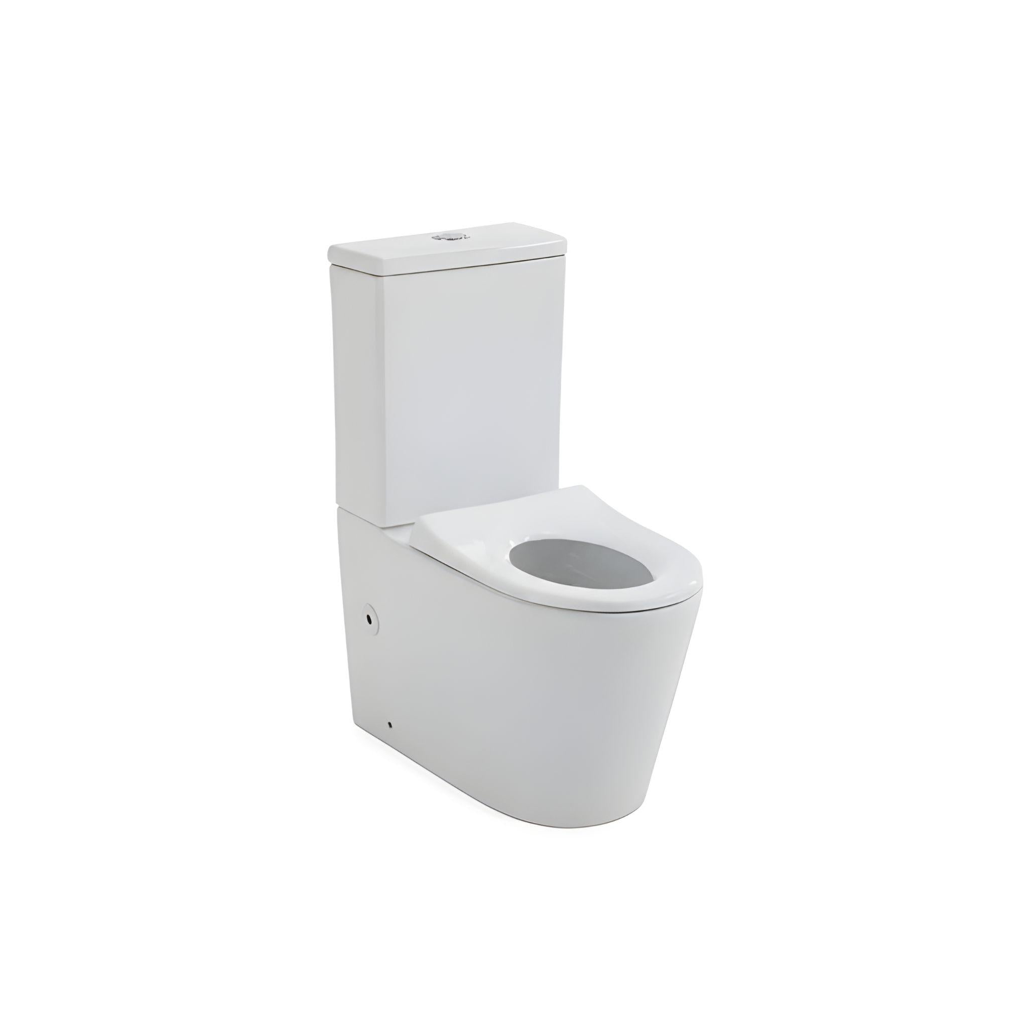 LUKKA HARPER JUNIOR TORNADO RIMLESS TOILET SUITE GLOSS WHITE