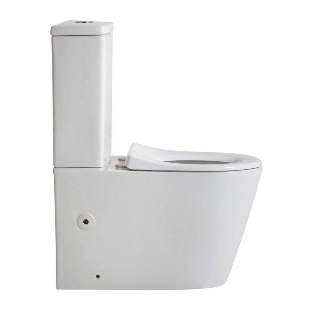 LUKKA HARPER JUNIOR TORNADO RIMLESS TOILET SUITE GLOSS WHITE
