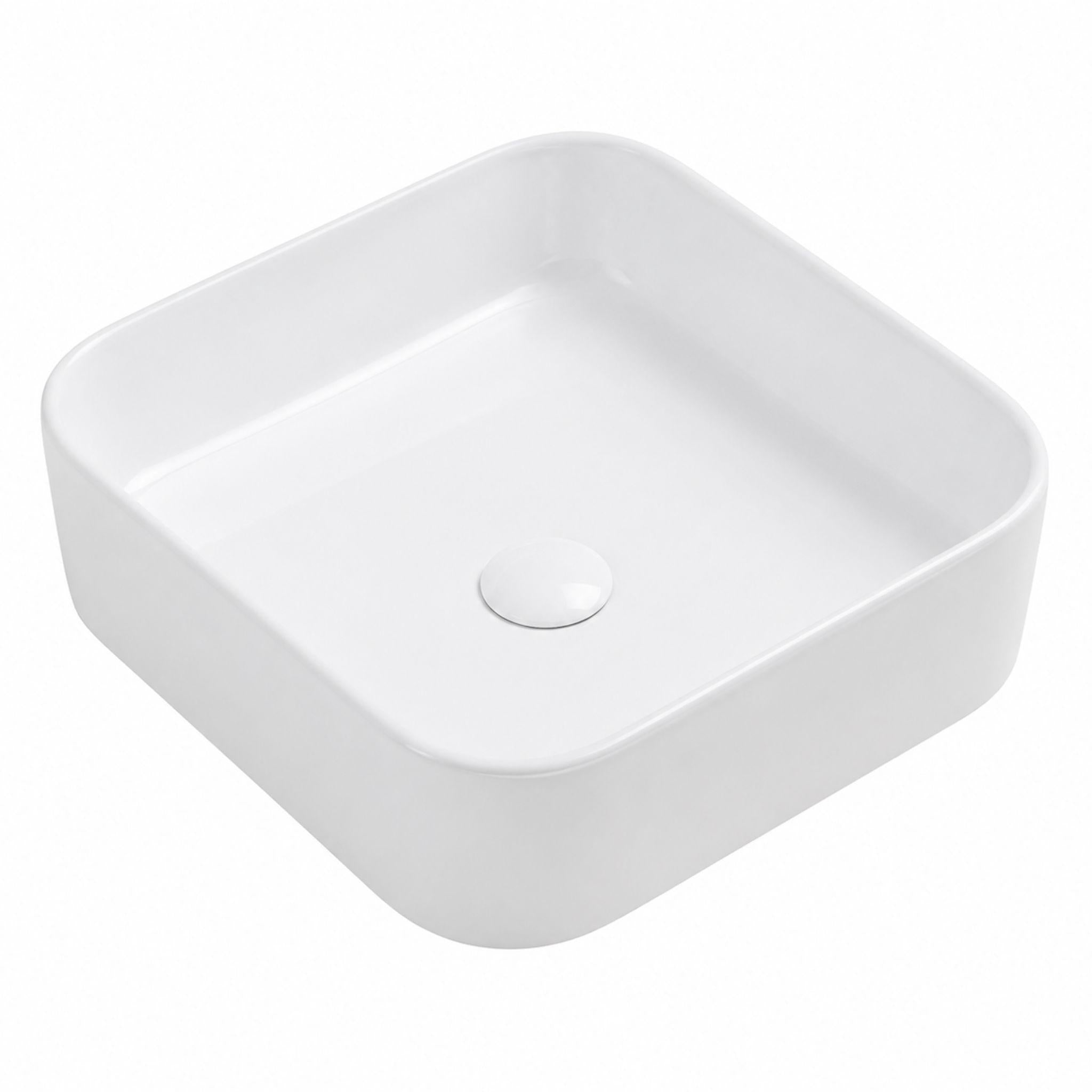 LUKKA KLIFF ABOVE COUNTER BASIN GLOSS WHITE 370MM