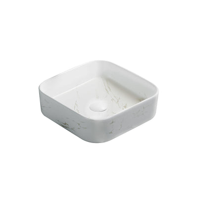 LUKKA KLIFF ABOVE COUNTER BASIN MATTE MARBLE WHITE 370MM