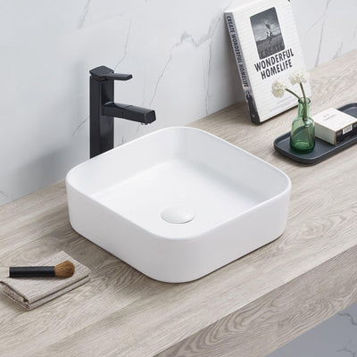 LUKKA KLIFF ABOVE COUNTER BASIN MATTE WHITE 370MM