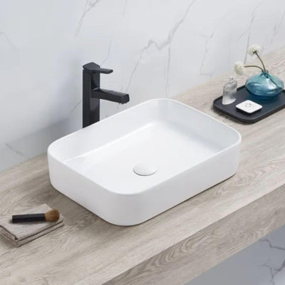 LUKKA KLIFF ABOVE COUNTER BASIN GLOSS WHITE 500MM