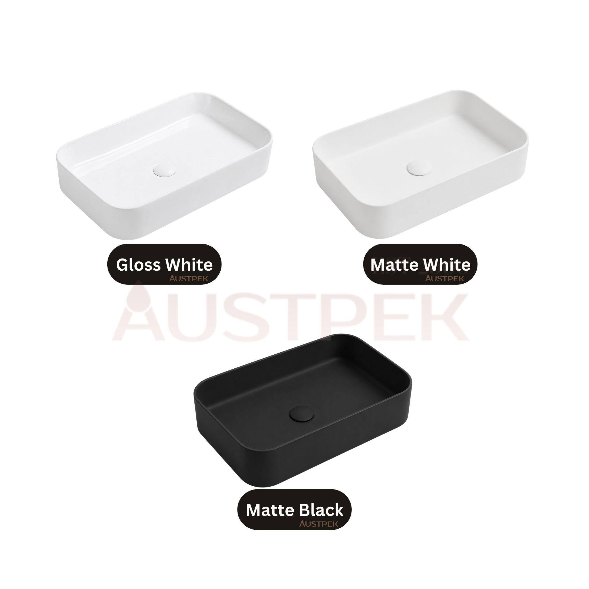 LUKKA KLIFF ABOVE COUNTER BASIN MATTE WHITE 605MM