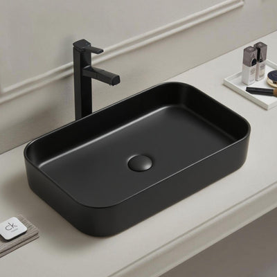 LUKKA KLIFF ABOVE COUNTER BASIN MATTE BLACK 605MM