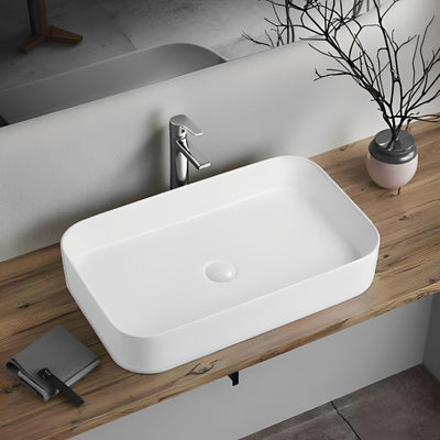 LUKKA KLIFF ABOVE COUNTER BASIN MATTE WHITE 605MM