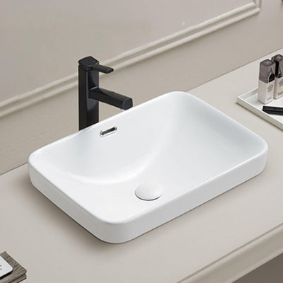 LUKKA KLIFF SEMI INSET BASIN GLOSS WHITE 455MM