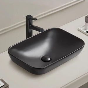 LUKKA KLIFF SEMI INSET BASIN MATTE BLACK 520MM
