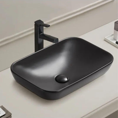 LUKKA KLIFF SEMI INSET BASIN MATTE BLACK 520MM
