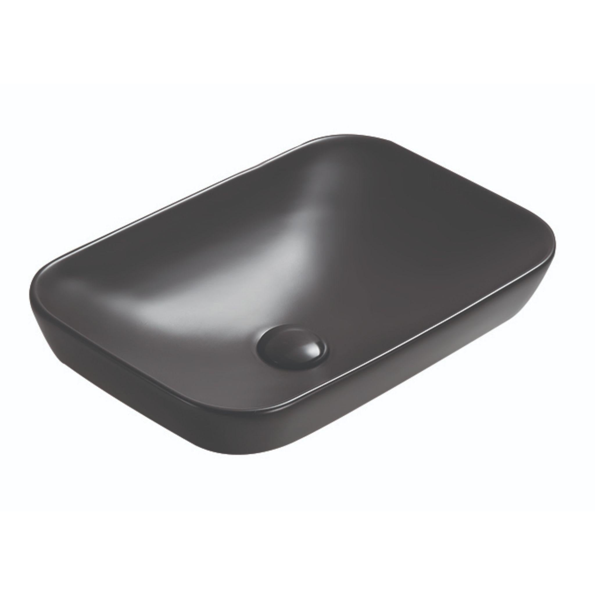 LUKKA KLIFF SEMI INSET BASIN MATTE BLACK 520MM
