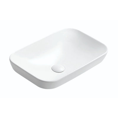LUKKA KLIFF SEMI INSET BASIN MATTE WHITE 520MM
