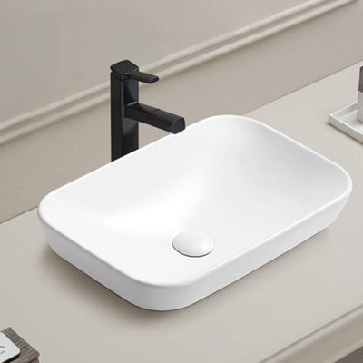 LUKKA KLIFF SEMI INSET BASIN MATTE WHITE 520MM
