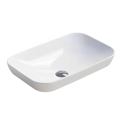 LUKKA KLIFF SEMI INSET BASIN GLOSS WHITE 520MM