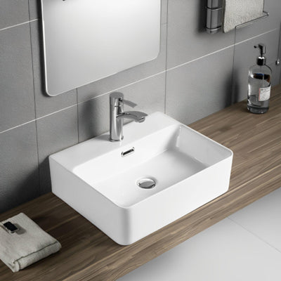 LUKKA KLIFF WALL HUNG / ABOVE COUNTER BASIN GLOSS WHITE 427MM