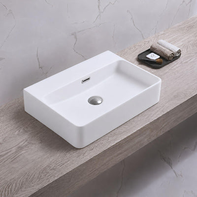 LUKKA KLIFF WALL HUNG / ABOVE COUNTER BASIN MATTE WHITE 515MM