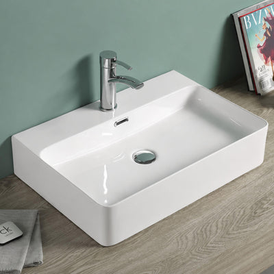LUKKA KLIFF WALL HUNG / ABOVE COUNTER BASIN GLOSS WHITE 710MM