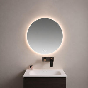 LUKKA ORBIS ROUND FRAMELESS PENCIL EDGE BACK-LIT LED MIRROR 600X600MM