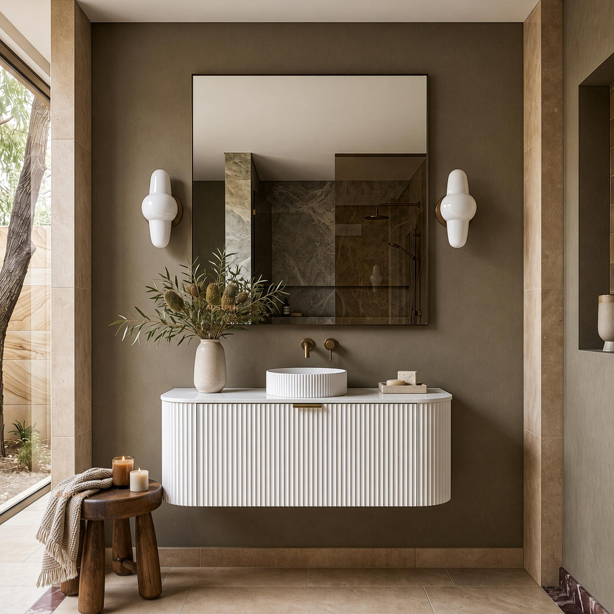 LUKKA AGENA MODERN MATTE WHITE 1200MM SINGLE BOWL WALL HUNG VANITY