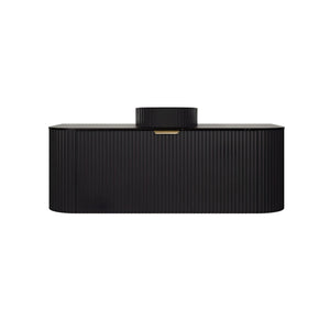 LUKKA AGENA MODERN MATTE BLACK 1200MM SINGLE BOWL WALL HUNG VANITY
