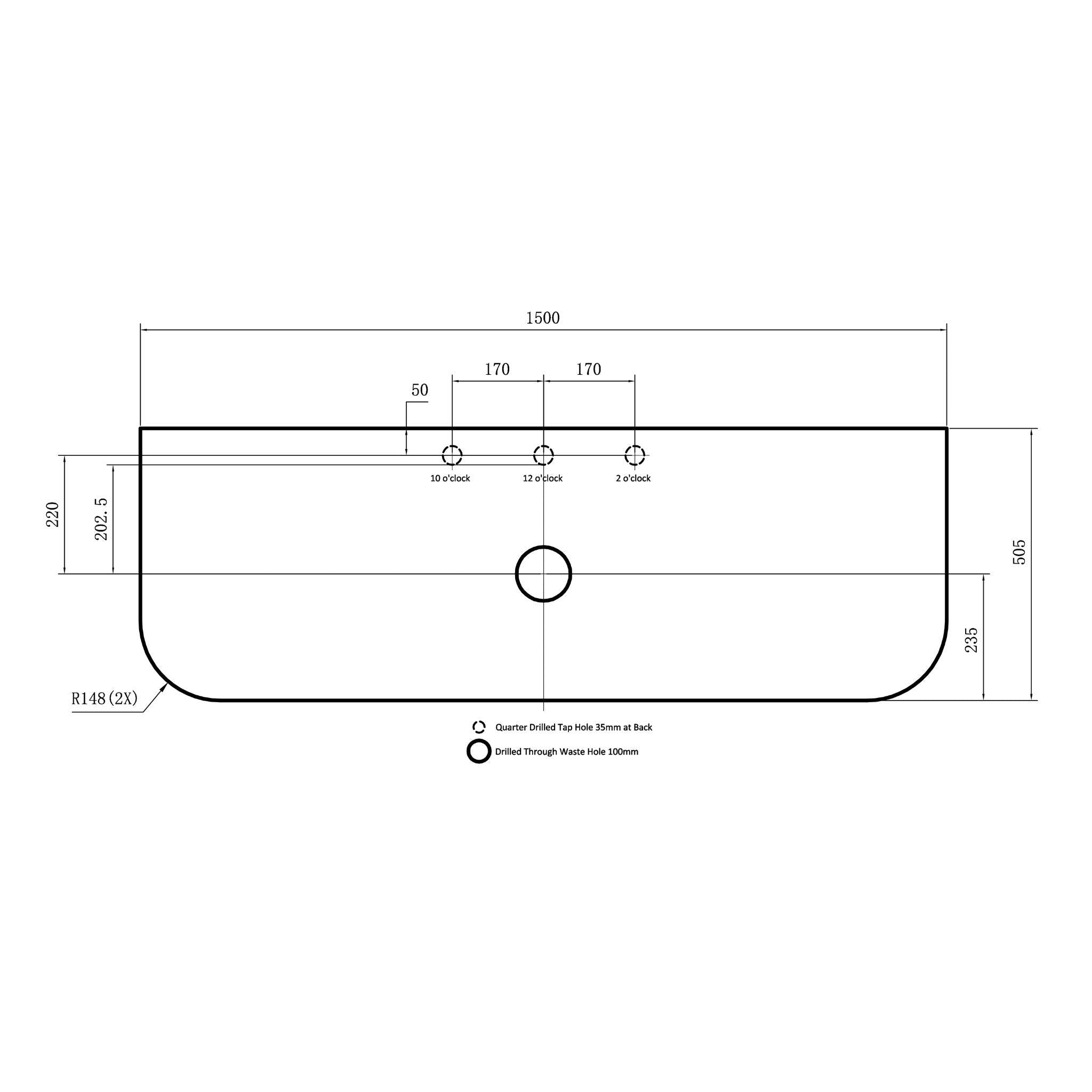 LUKKA AGENA MODERN MATTE WHITE 1500MM DOUBLE BOWL WALL HUNG VANITY