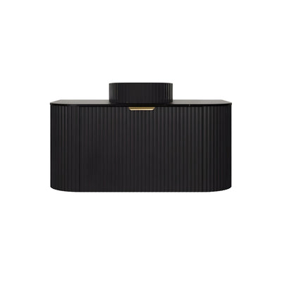 LUKKA AGENA MODERN MATTE BLACK 900MM SINGLE BOWL WALL HUNG VANITY