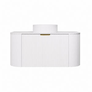 LUKKA AGENA MODERN MATTE WHITE 900MM SINGLE BOWL WALL HUNG VANITY